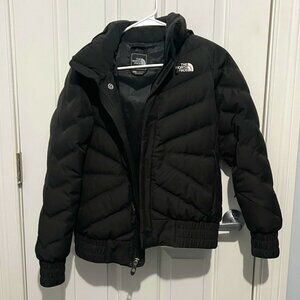 XS Women's The North Face (Detachable) Hood Down Winter Coat - Black